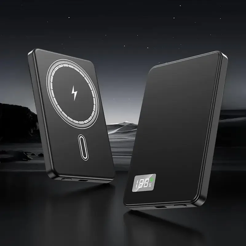 Kabellose magnetische 500000mAh Powerbank, schnelles Laden, tragbarer externer Akku mit PD22.5W für Magsafe, für iPhone17, Samsung