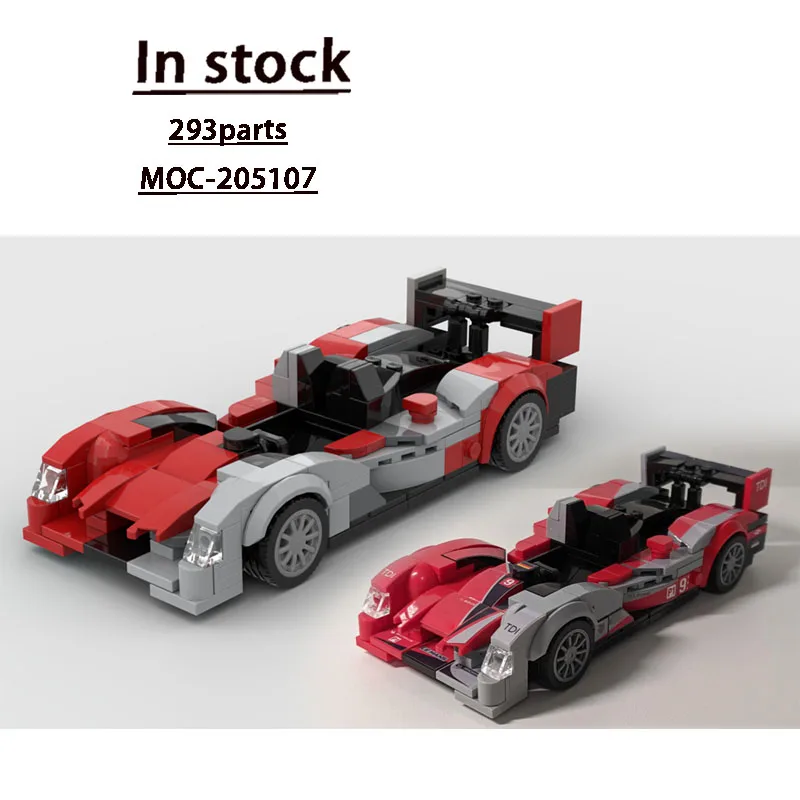 

MOC-205107 Новая версия 90s Iconic R15 Спортивный гоночный автомобиль Модель здания 293 Запчасти MOC Креативная игрушка в подарок для мальчиков Дети День рождения