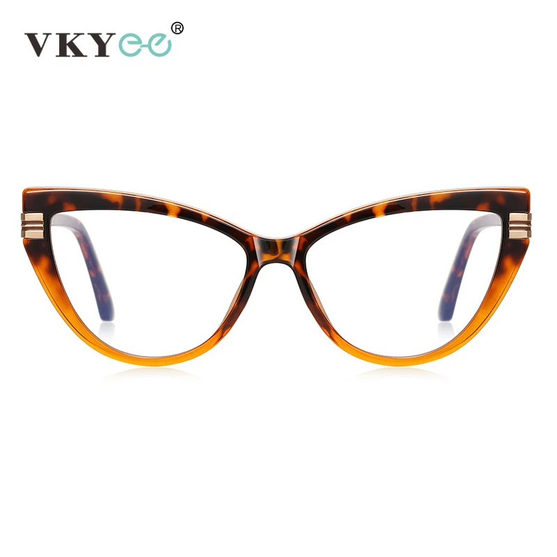 فيكي موضة جديدة القط العين الإطار تصميم مكافحة الضوء الأزرق نظارات للقراءة النساء يمكن أن تكون قصر النظر وصفة طبية مخصصة PFD2264