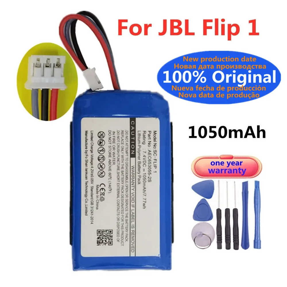 2024 Years Original Speaker Battery For JBL Flip 5 6 4 3 2 1 Flip4 Flip5 Flip6 Flip1 Flip2 Flip3 Battery Bateria Fast Shipping