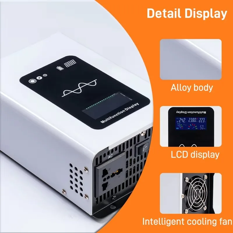 3500 واط موجة جيبية نقية المزدوج تيار مستمر/التيار المتناوب العاكس 12 فولت 220 فولت الطاقة الشمسية قوة السيارة 50/60 هرتز الناتج 4000 واط المنزل المحرك الاستخدام الصناعي 110 فولت