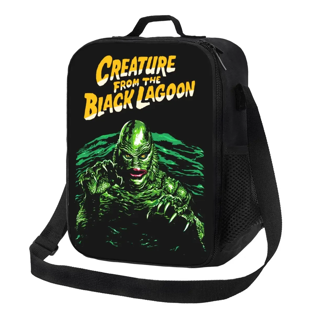 Creature From The Black Lagoon Thermal Insulated Lunch Bag Halloween Movie Portable Lunch Tote for Kids School Bento Food Box