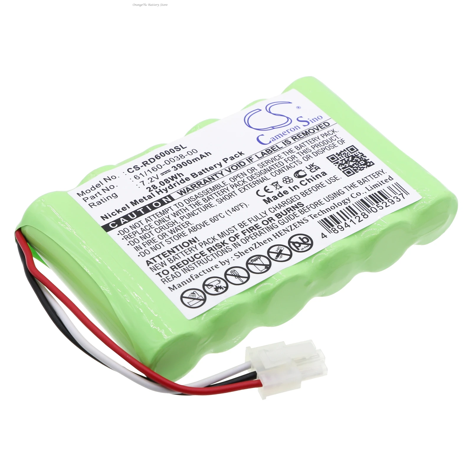 

7.2V 3900mAh Battery 61/160-0038-00 for Riser Bond RD6000 6000 6000DSL 6000TDR multi function cable test analyser +TOOL