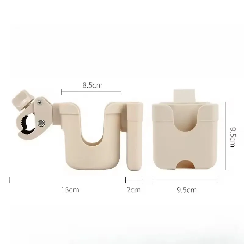 Soporte para botella de agua para cochecito de bebé, accesorios para cochecito de bebé, soporte multifuncional para taza de cochecito de bebé, soporte para teléfono 2 en 1
