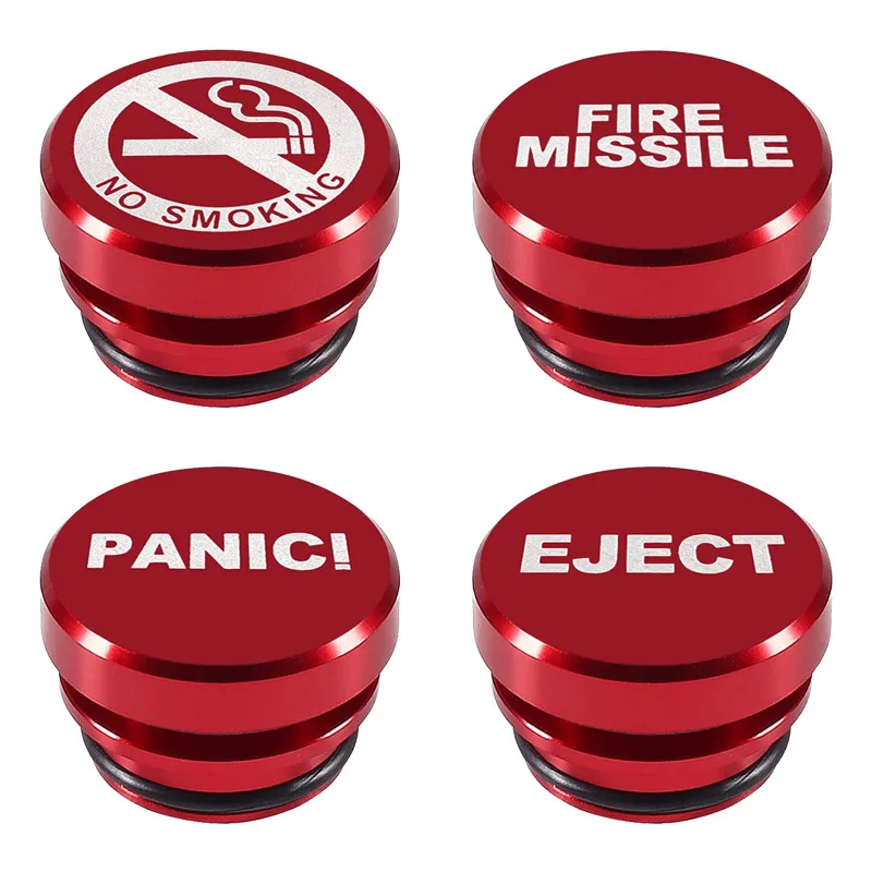Car Outlet Cigarette Lighter Cover Socket Plug Universal 12V No Smoking Fire Missile Eject Button Auto Interior Accessories