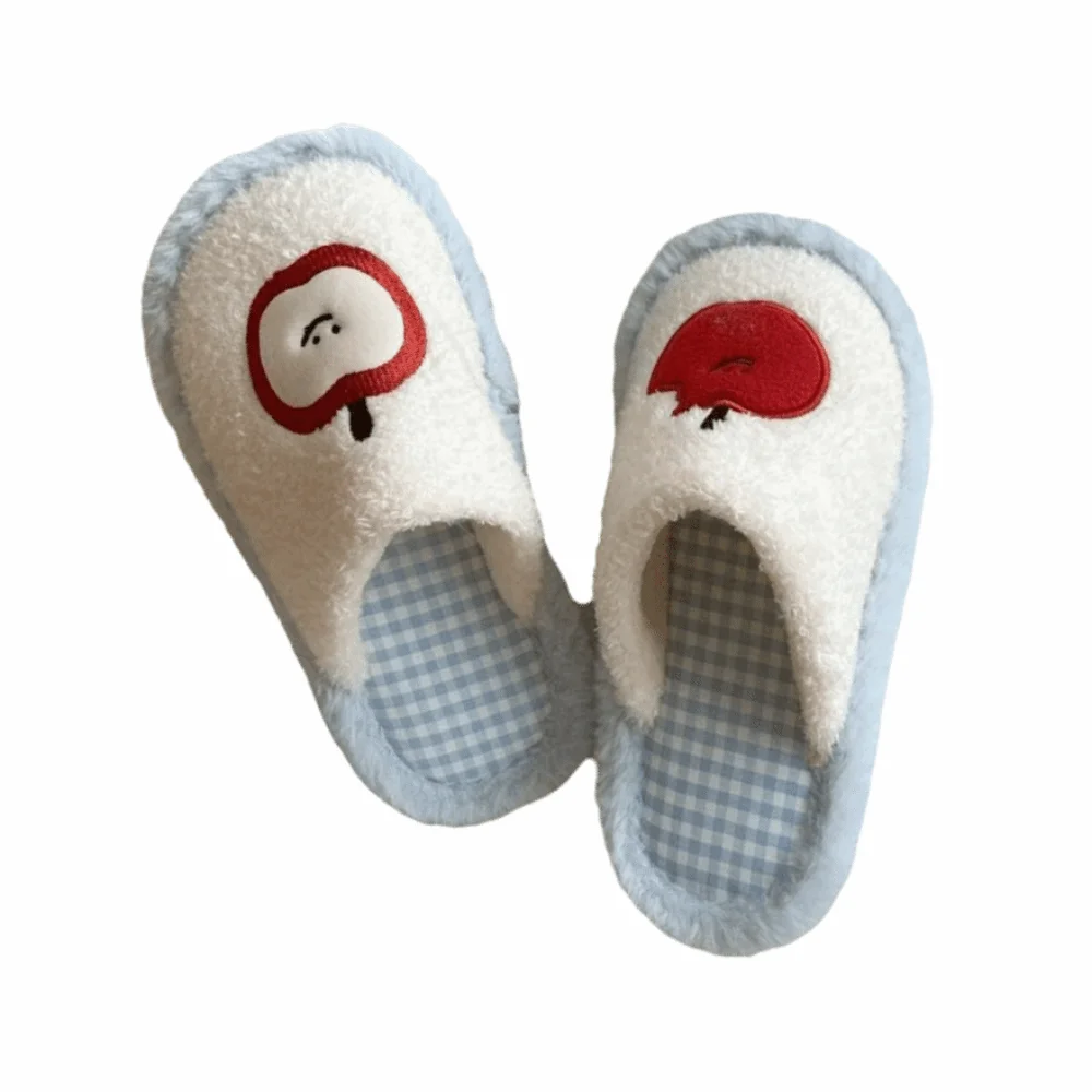 

Comfortable Kawaii Women's Plush Slides Cartoon pattern Warm Cartoon Slippers Thick 36-41 Bedroom Slides Shoes Living Room
