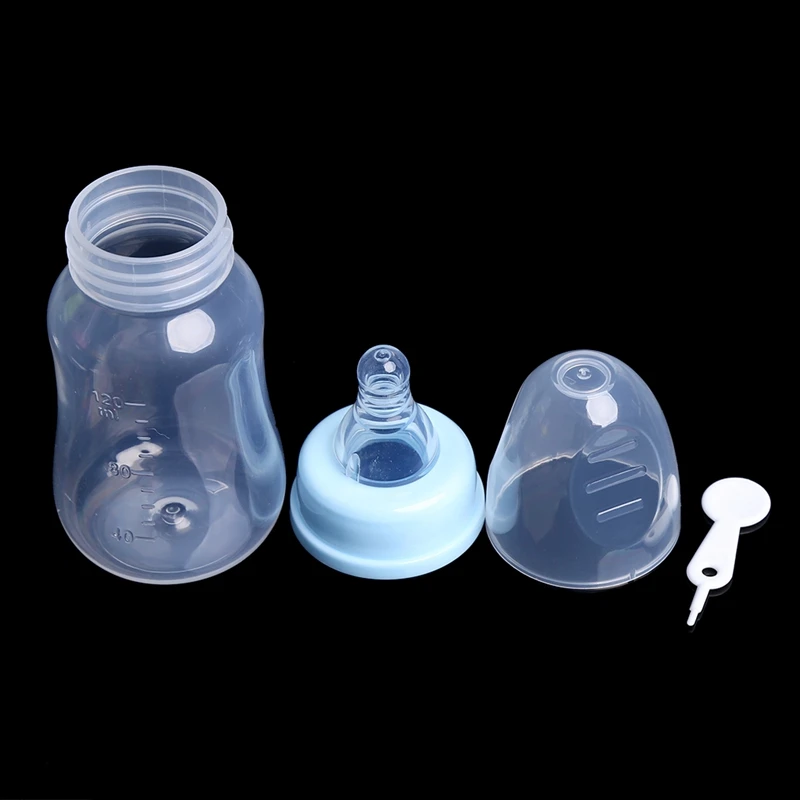 Infant Baby Feeding Bottle Feeder 120ml Pp Nursing Juice Milk Small Hardness Bottle Baby Bottles and Nipples with Lid