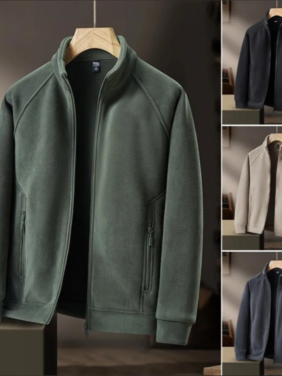 

Мужская теплая дышащая повседневная верхняя одежда с v-образным вырезом Thiened Fce Jaet, зимнее двустороннее пушистое пальто