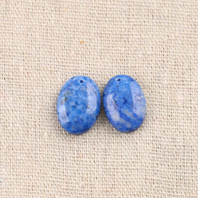 B&F Lapis Lazuli Earring Beads for Jewelry Making, Handmade Natural stones beads, Stones for jewelry Making Supplies