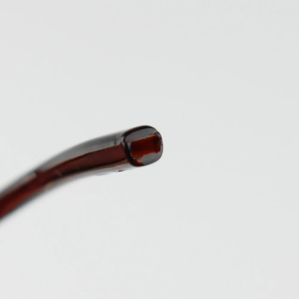 1pair Plastic Glasses Temple Tip Eyeglasses Leg Eyeware Accessoreis Rectangle Hole Shiny Black Clear Brown Color 3021