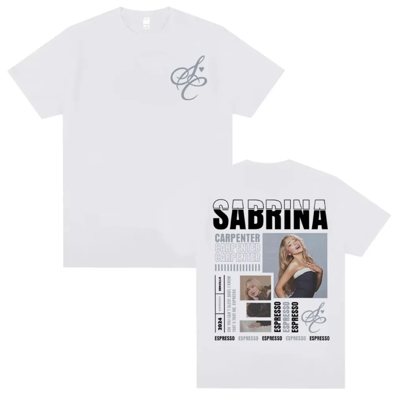 Sabrina Carpenter Short N' Sweet Album Tour T-shirts Men Women's Harajuku Hip Hop Trend T Shirt Summer Tops High Quality T-shirt