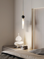 Marble All Copper Bedroom Bedside Chandelier G9 Light Modern and Minimalist Living Room Background Wall Balcony Small Chandelier