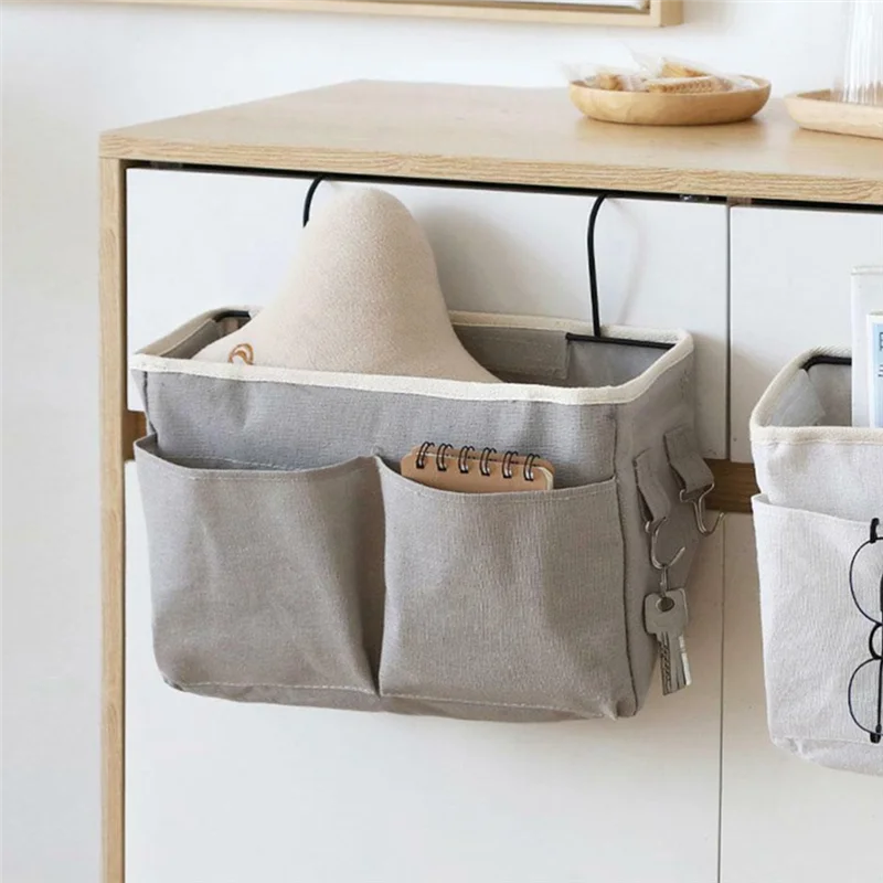 ABWR-Bedside Hanging Bag Storage Bag Bedroom Magazine Storage Bag Toy Rack Baby Tissue Box Home Storage Bag