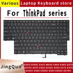 Teclado de portátil para Lenovo ThinkPad, E450, E455, W450, E460, E465, E470C, E475, E550C, E555C, E560C, E565C, E570C, E575, E570, nuevo us