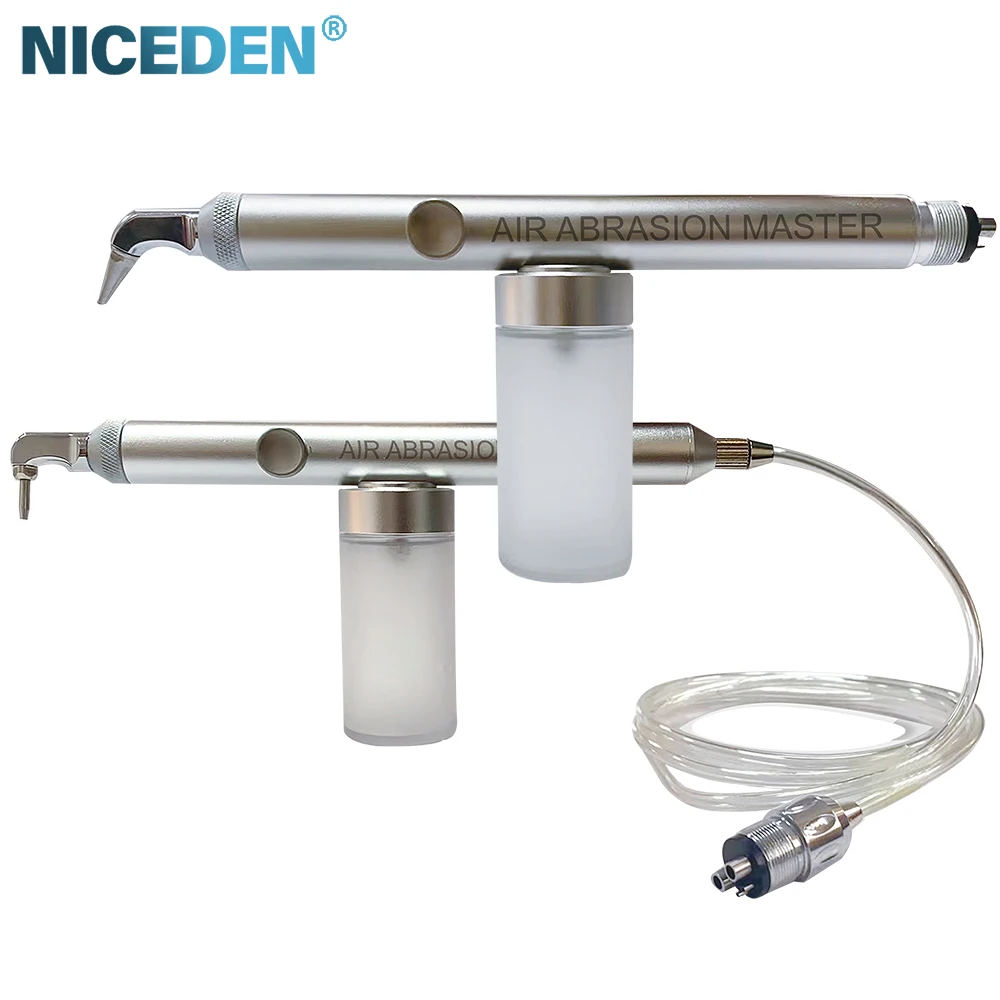 Dental Air Polisher aluminum Oxide Air  master Sandblaster NICEDEN Microetcher Sandblasting Alumina Gun  2/4hole Dentistry Tools