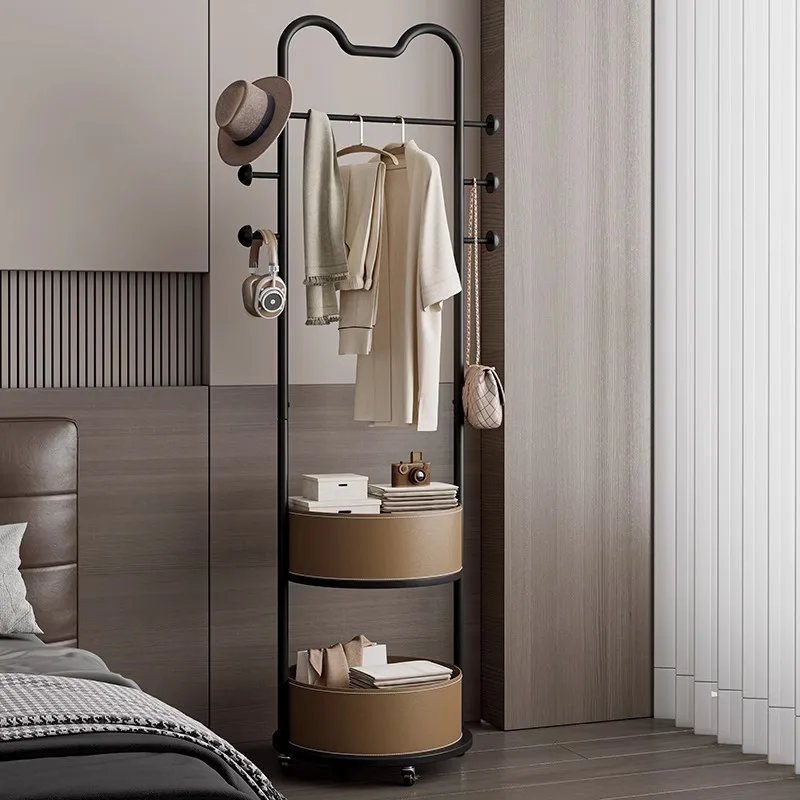 

Floor-to-ceiling removable coat rack Small does not take up space Household bedroom Multifunctional clothes storage