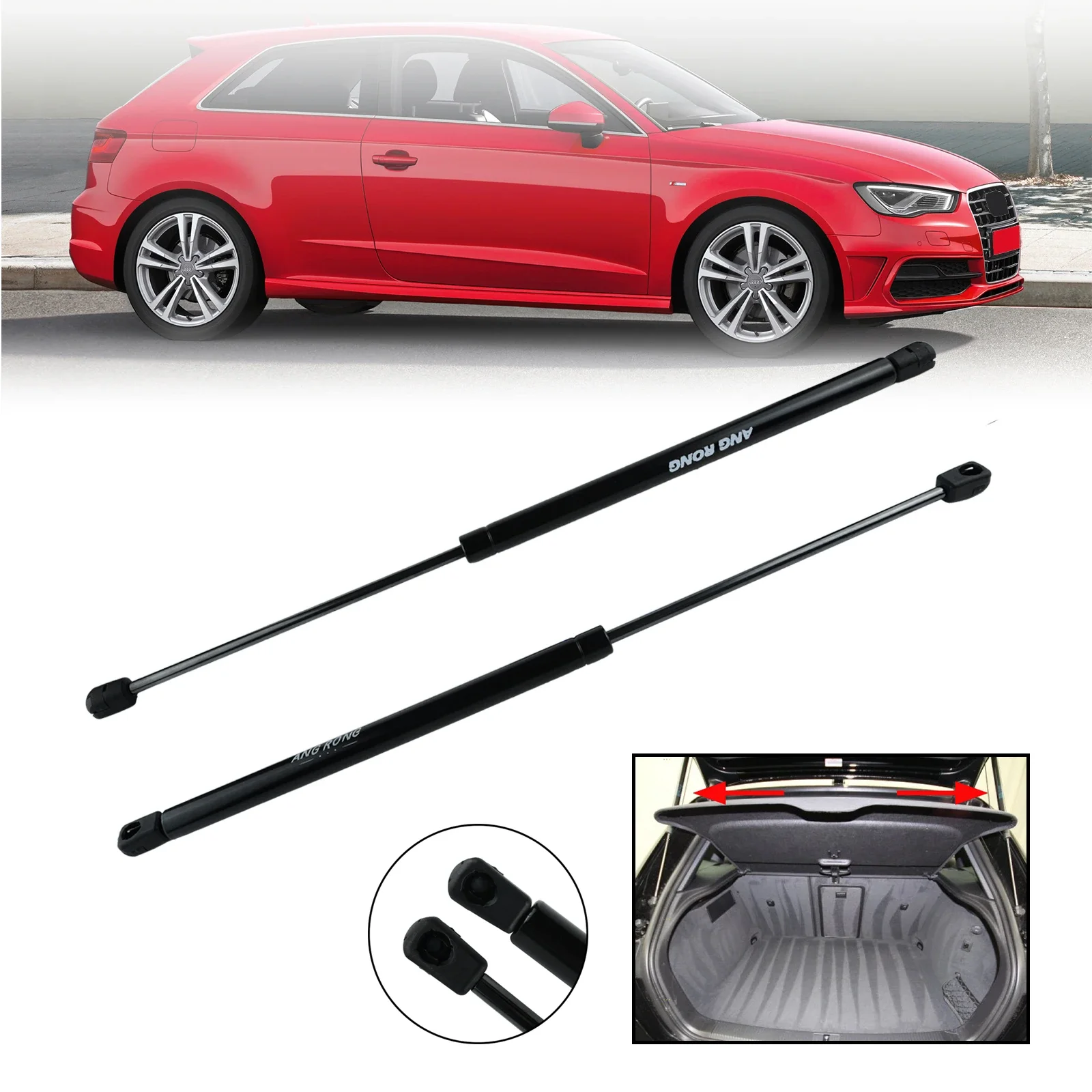 2x Podnośnik gazowy tylnej klapy bagażnika do Audi A3 8V1 8VK 2012-21 HB 8V 3827552