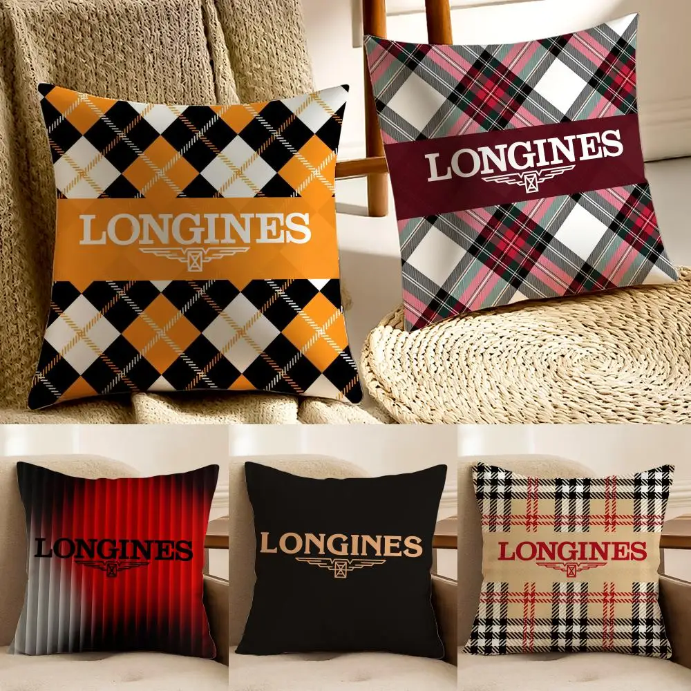 Elegant Style-Longines-Exquisite Craftsmanship Cushion Cover Pillowcase Anti-dustmite living Room Sofa Decor Cushion Room