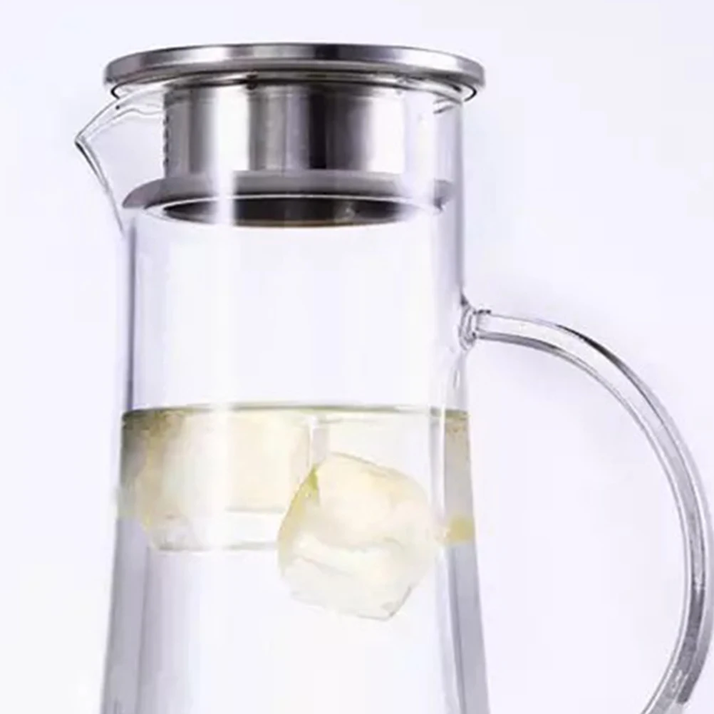 

4 Pcs Stainless Steel Teapot Lid Water Pitcher Filter Cover Beverage Jar Accessory Tea Kettle Cap Reusable Double Outlet