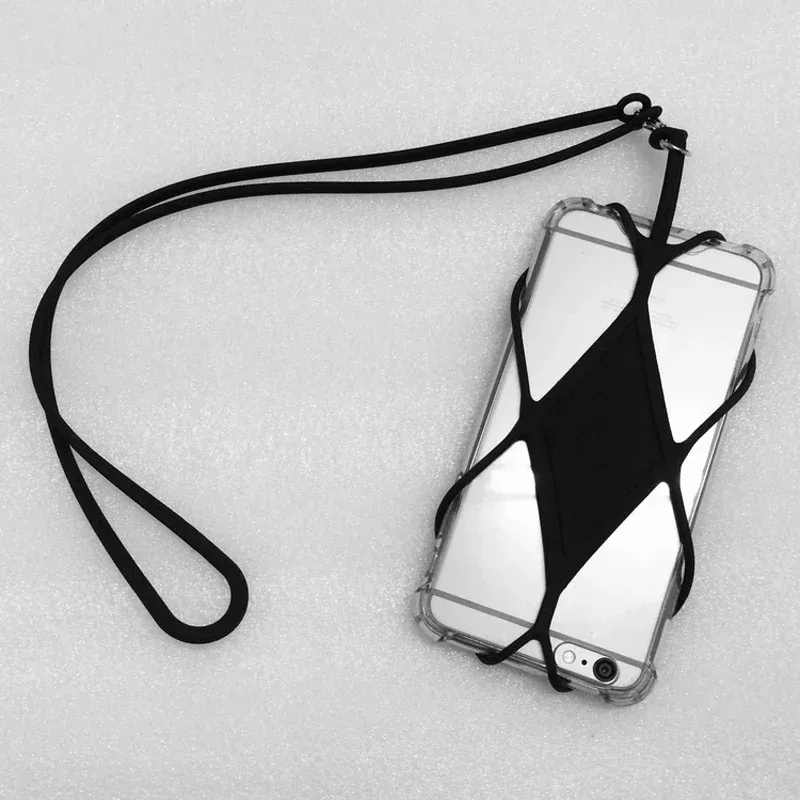 

Universal Silicone Cell Phone Lanyard Holder Case Cover Key Rope Neck Strap Smartphone Charming Necklace Sling For iPhone Xiaomi