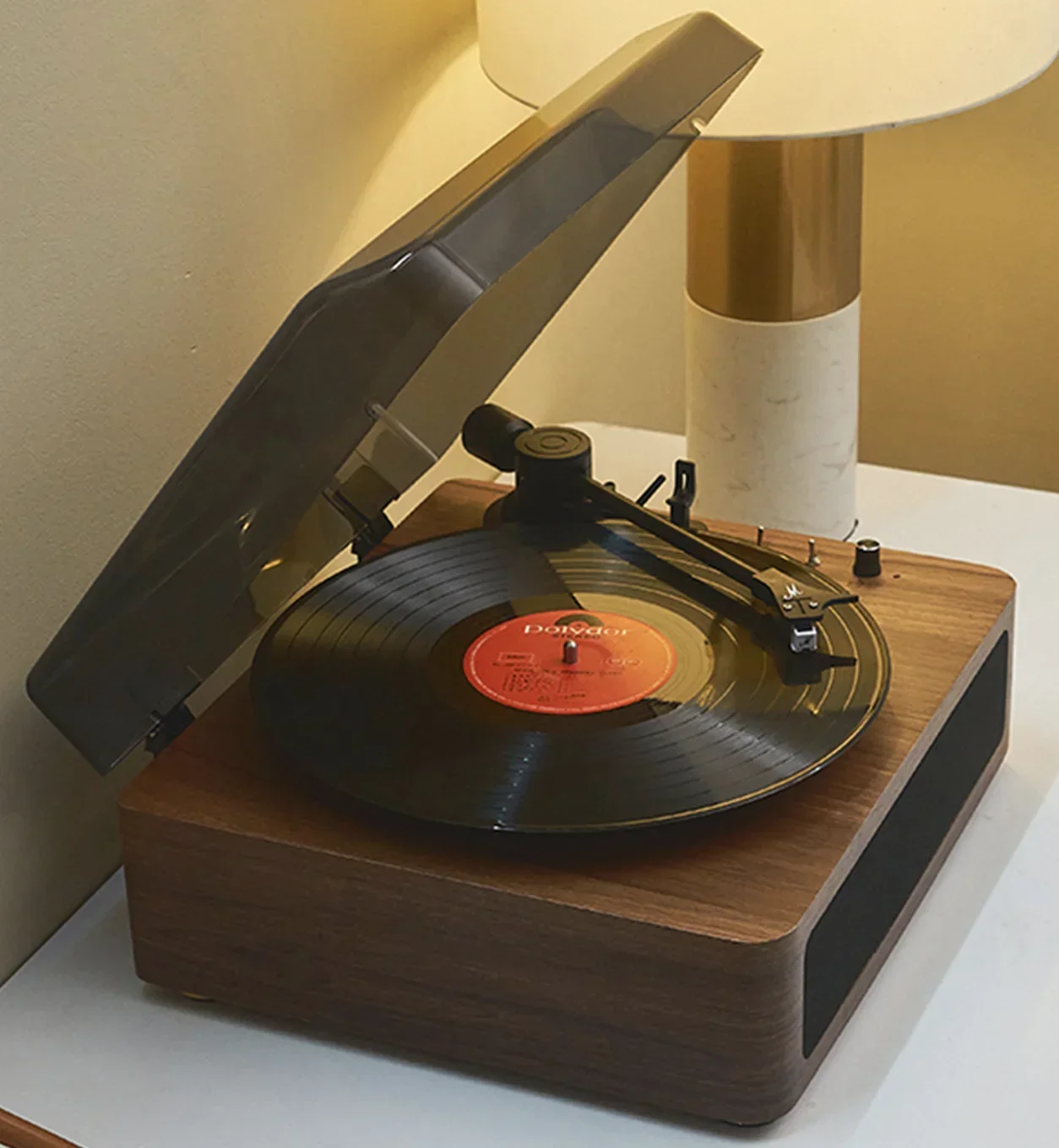 

Factory Direct Sale Portable Phonograph Vinyl Record Player Film Wooden Wireless Audio Retro Record Player