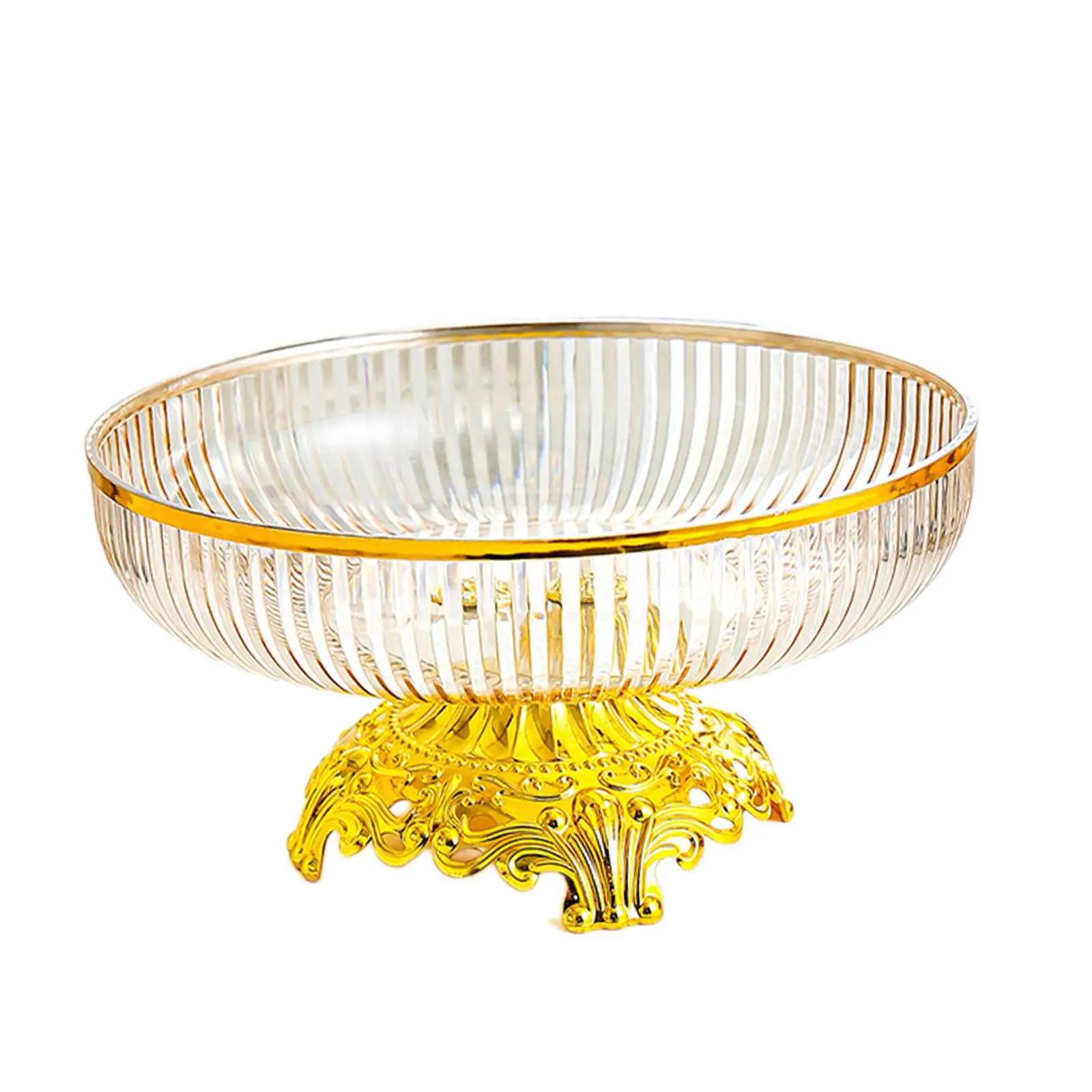 Fruit Bowl Multifunctional Round Practical Creative Large Capacity Fruit Plate for Restaurant Living Room Countertop Hotel Candy