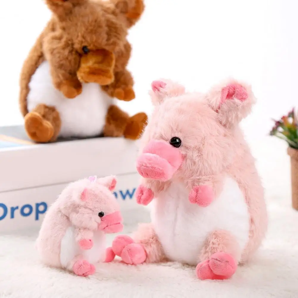 Animal relleno de lana suave, muñeco de jabalí de lana suave con relleno de algodón Pp para comodidad de soporte emocional para niños