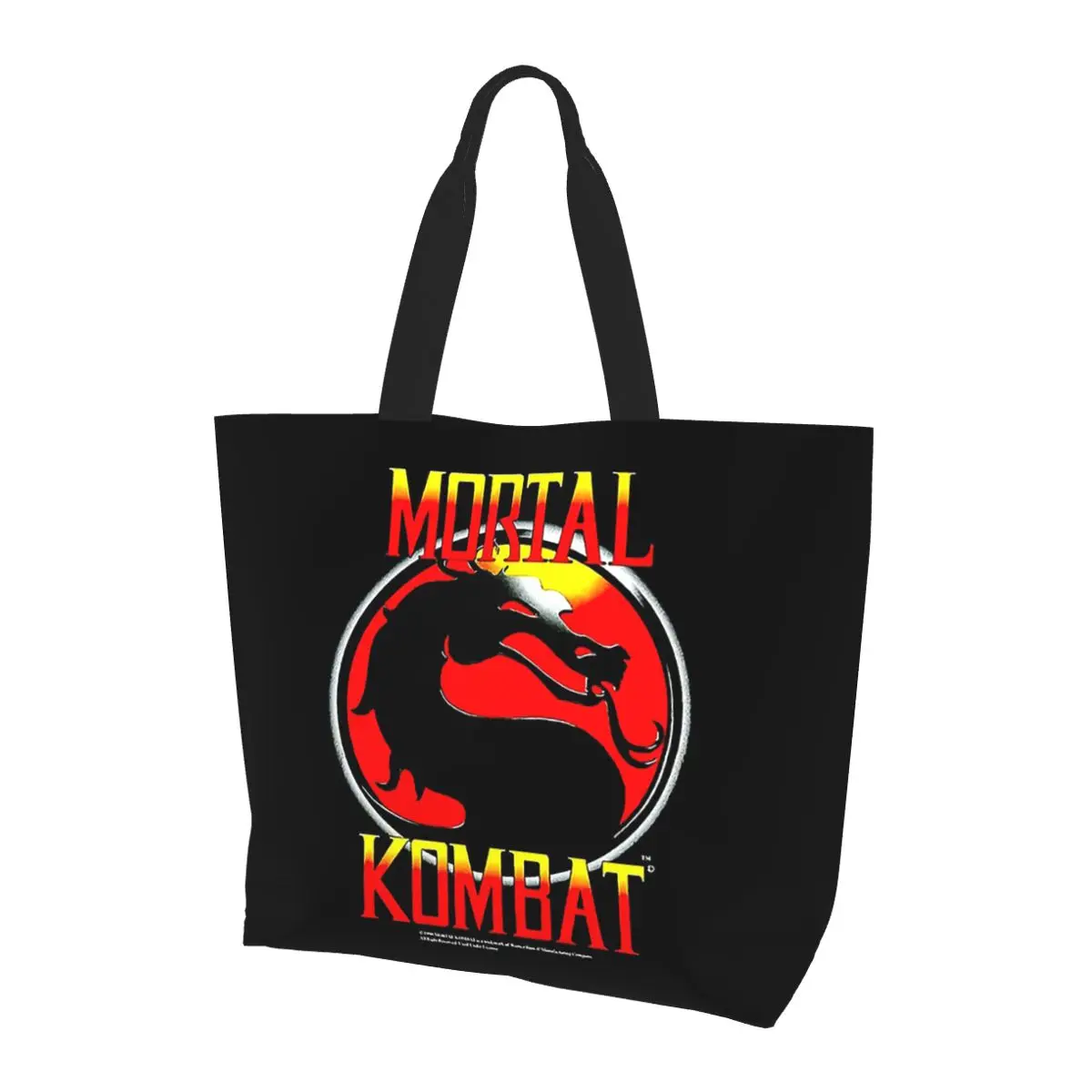 

Mortal Kombat Сумка для покупок Холщовая сумка на плечо большой вместимости Сумка-шоппер для продуктов для женщин