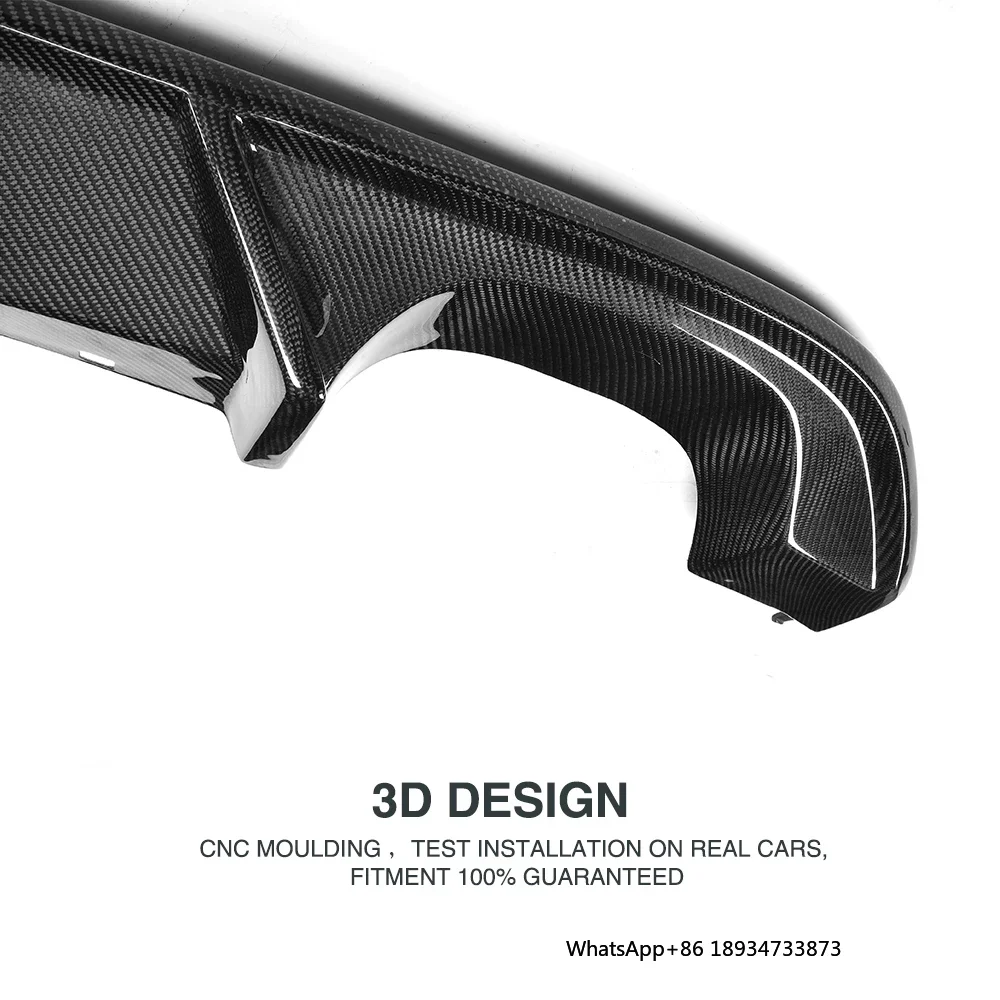 Labio difusor trasero de fibra de carbono GOLF VII R para Volkswagen VW GOLF 7 MK7 R R-LINE 14-17