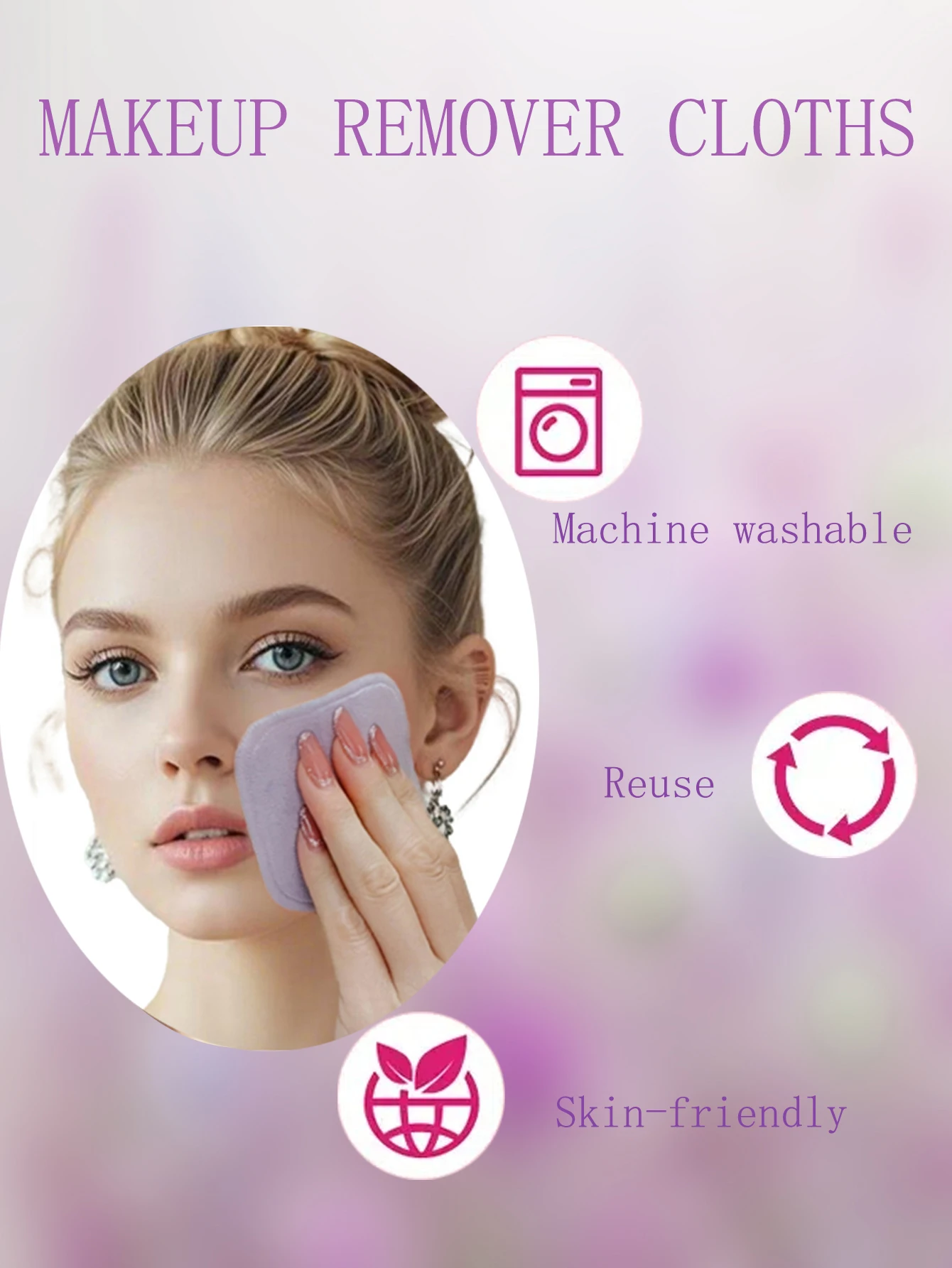 10/20/30 wiederverwendbare Make-up-Entferner-Pads, ein sanfter Gesichtsreinigungsschwamm, geeignet für alle Hauttypen, geruchlos, Beauty-Tool