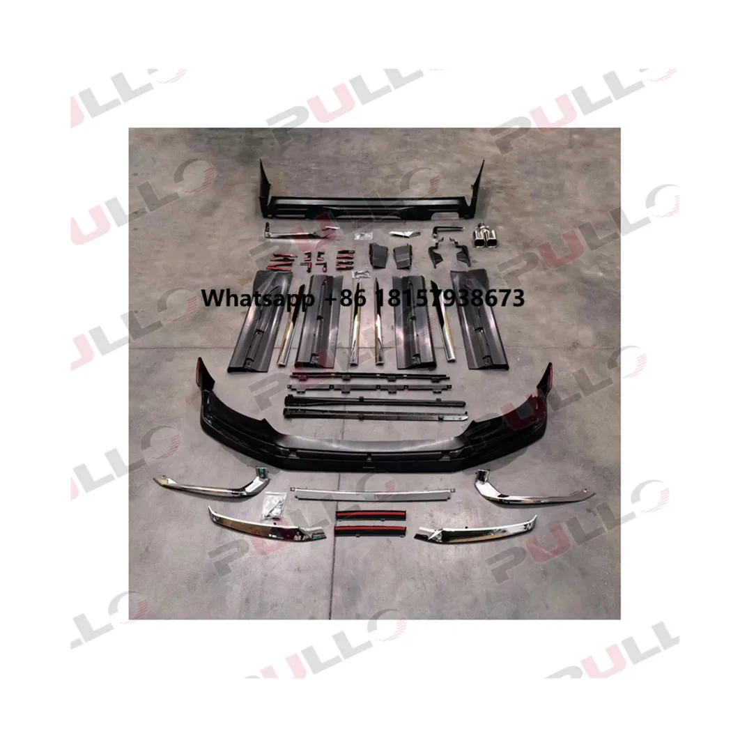 

Car body kit contain front lip and rear lip with tail throat and side skirt for Alphard 40 series modelista small kit