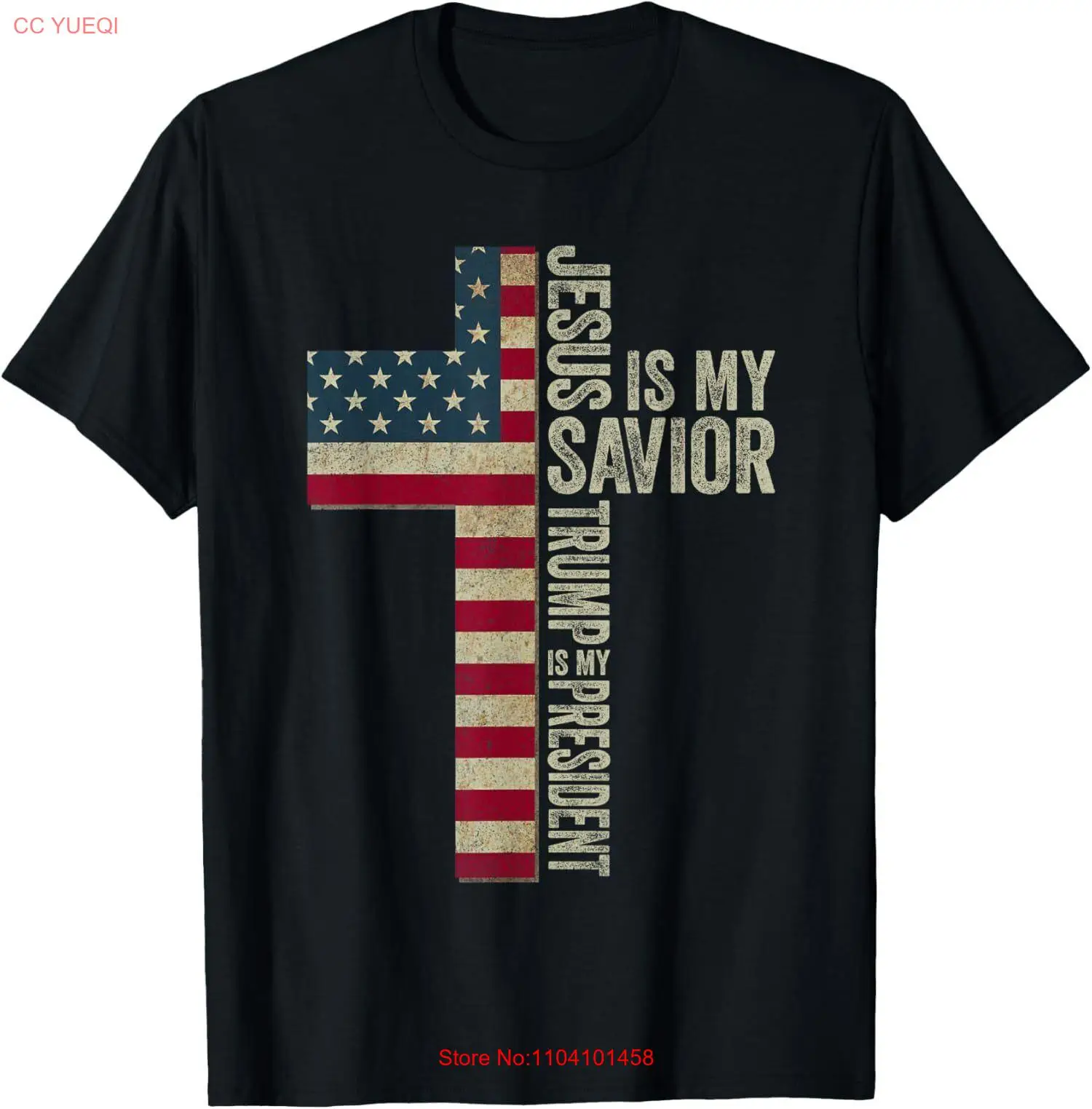 Jesus Is My Savior Trump Is My President Trump 2024 MAGA T-Shirt