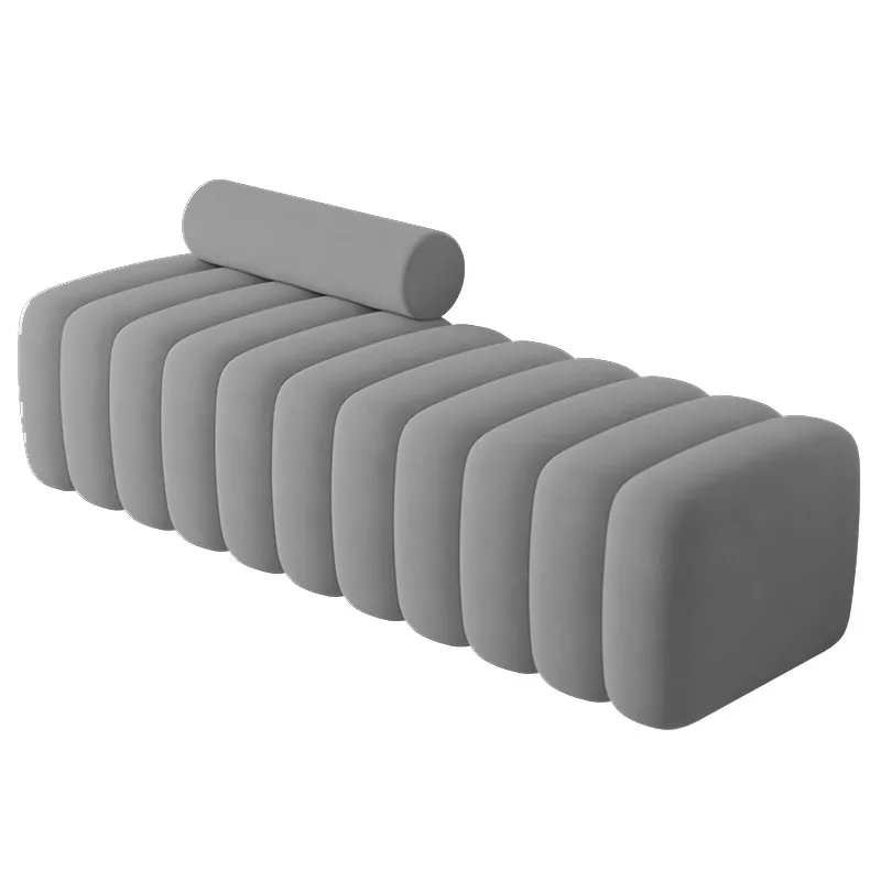 

Modern indoor velvet stool bedside bench seat design