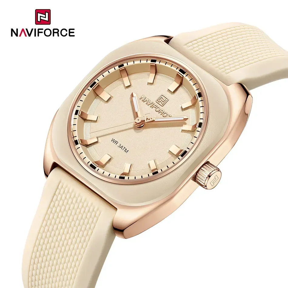 Top Brand NAVIFORCE 5061 Fashion Elegant Ladies Quartz Wristwatch Women High Quality Waterproof Dress Casual Watch Reloj Mujer