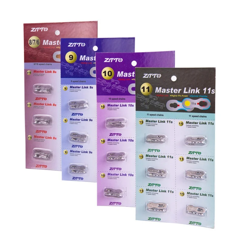 ZTTO Bicycle Chain Master Link Power Missing Quick Link Connector 6/7/8/9/10/11/12 Speed for MTB Road Bike Accessory