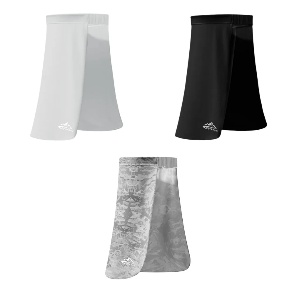 عصابة رأس مرنة للياقة البدنية، حافة مطولة، قناع وجه للحماية من الشمس، عصابة رأس للرقبة من الحرير الجليدي المسامي