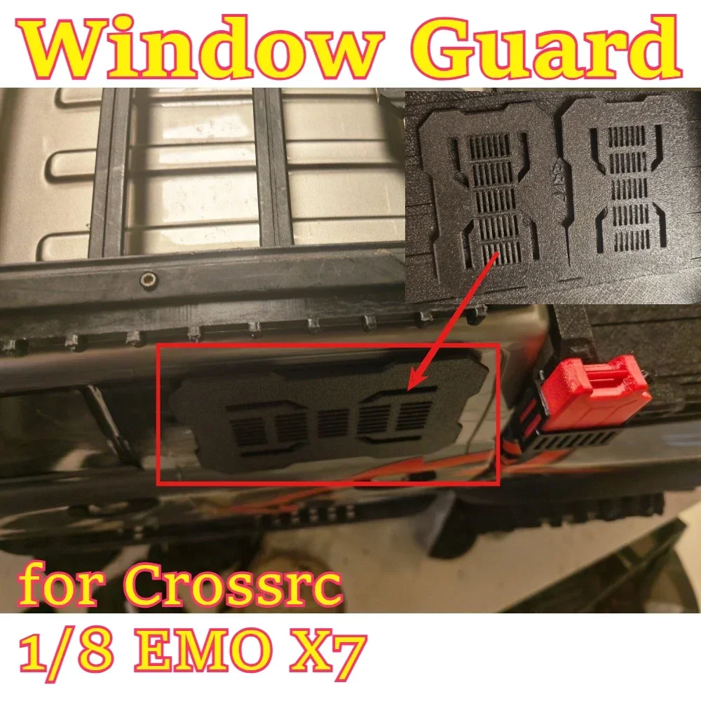 RC remote control car scale tactical Window Guard component for Crossrc 1/8 EMO X7 scale custom size replacement spare accessory