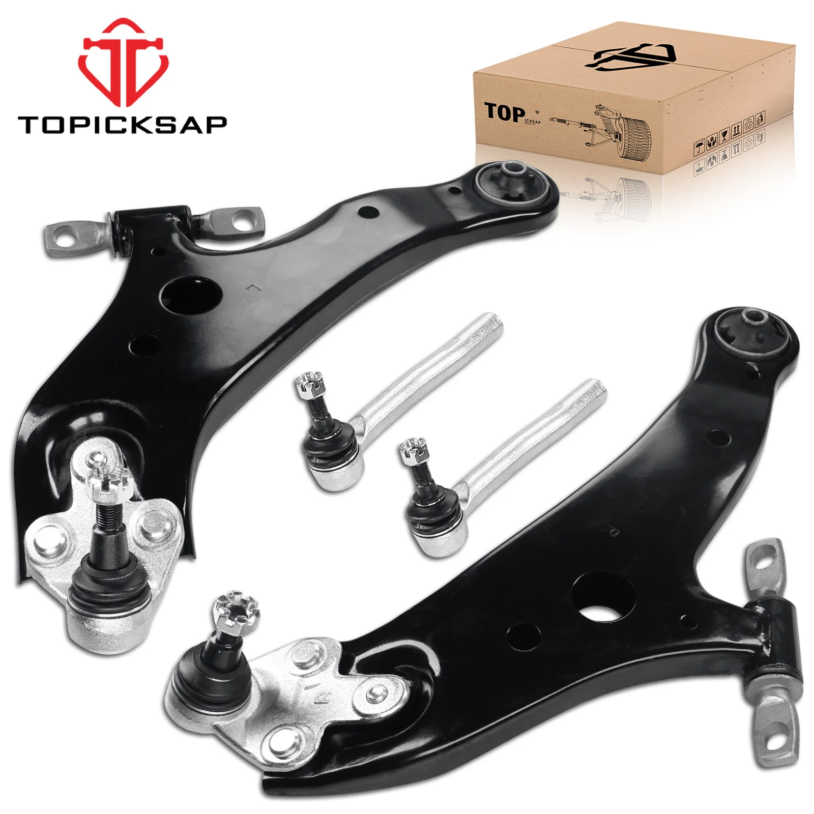 TOPICKSAP 4Pcs Front Left Right Lower Control Arm Assembly Kit for Toyota Highlander Lexus RX350 RX450h 2008-2014 2015 2016