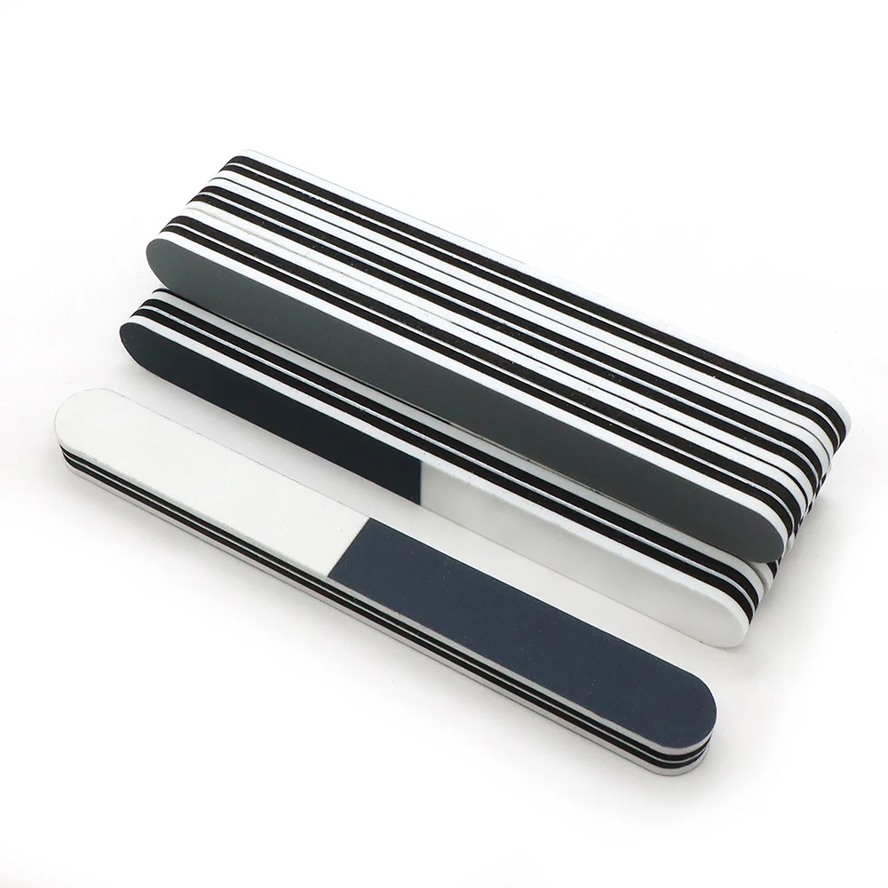 2/3/5 قطعة ثلاثة الوجهين ملفات تلميع الأظافر للتقليم 600/1200/3000 حصى المهنية مسمار الفن ملف عازلة شرائط DIY بها بنفسك صالون استخدام #1