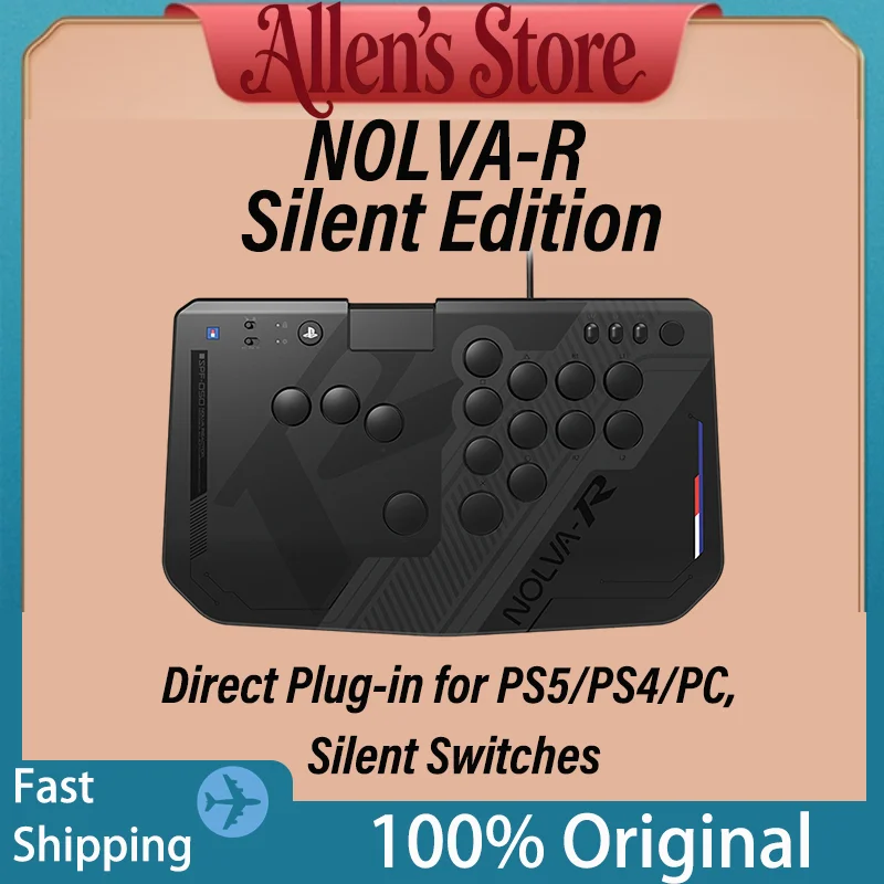HORI NOLVA Reactor Leverless Controller Hot‑Swap Silent Buttons Arcade Fight Stick For PC Competitive Street Fighter KOF.