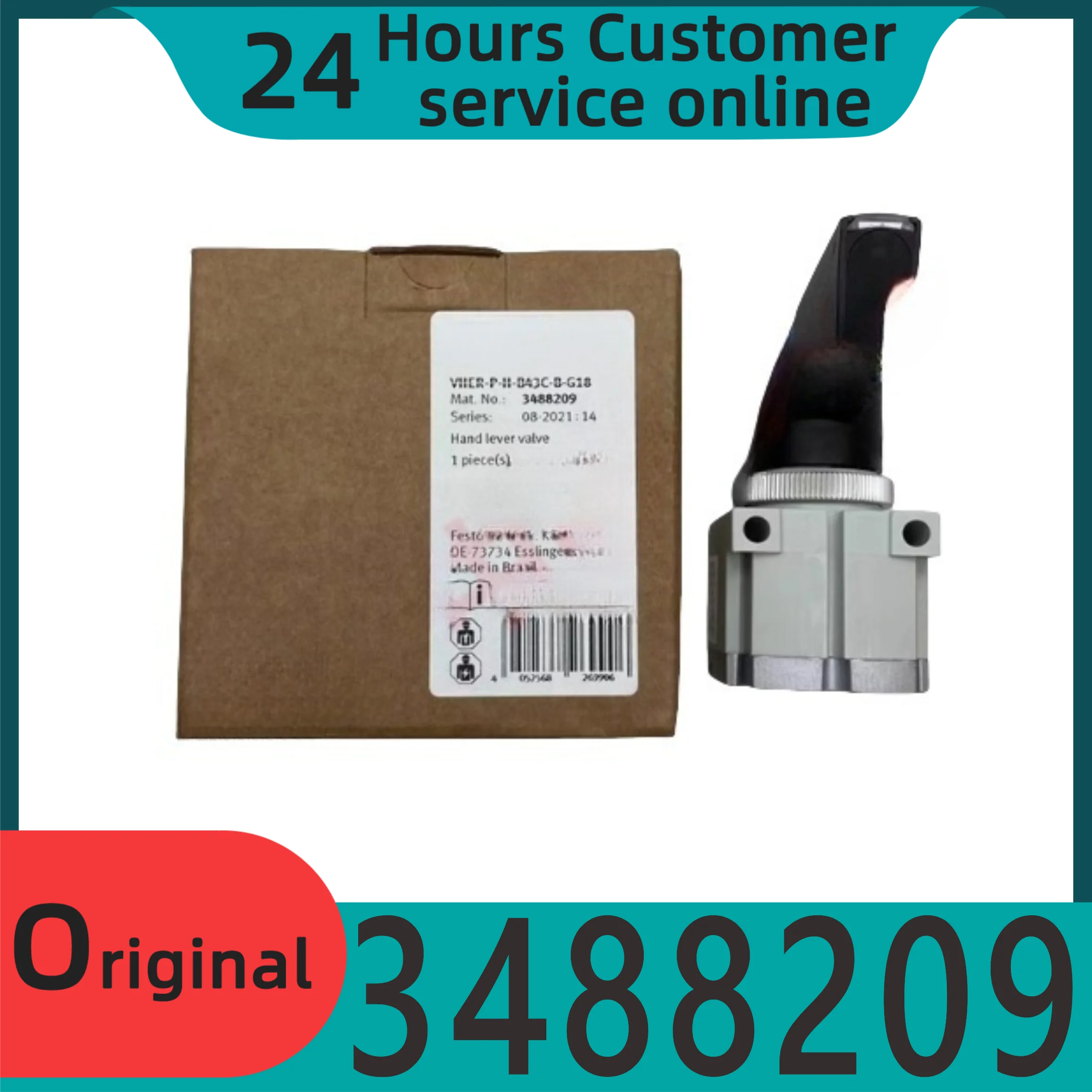 

3488209 3410680 VHER-P-H-B43C-B-G18-M5Brand new original rotary handle valve