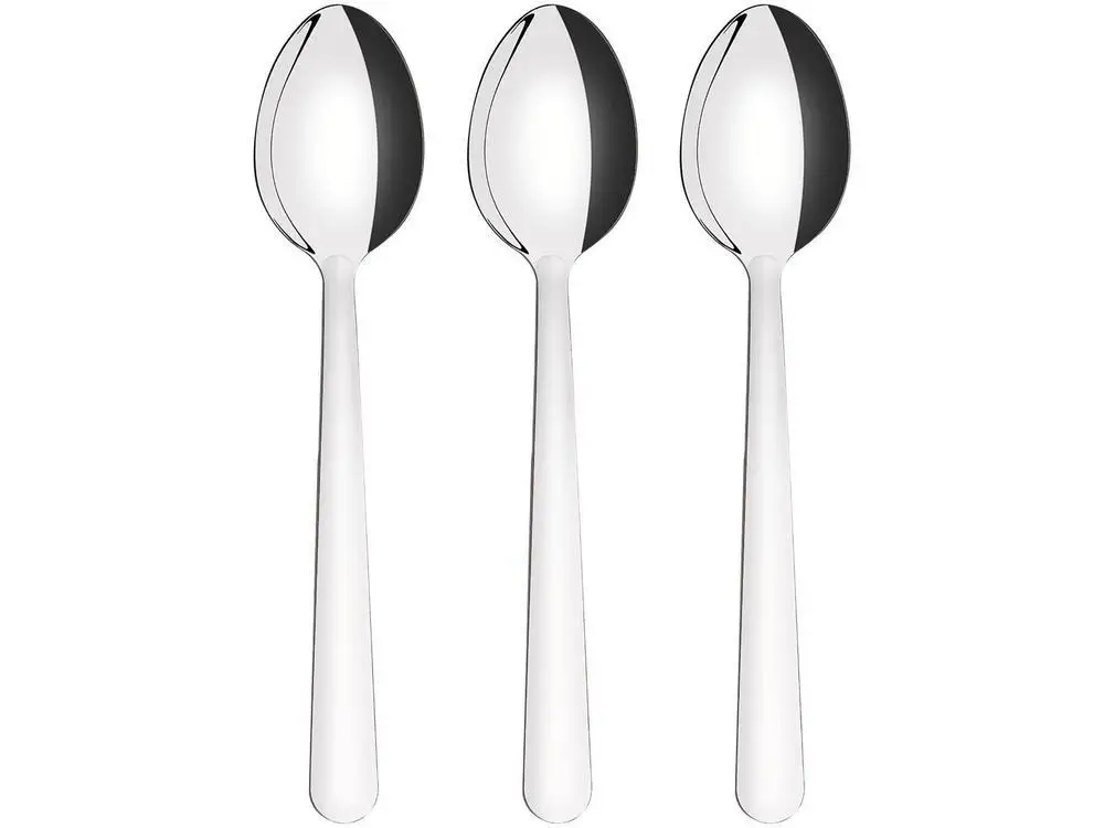 Jogo de Colher Tramontina Malibu Inox 3 Peças