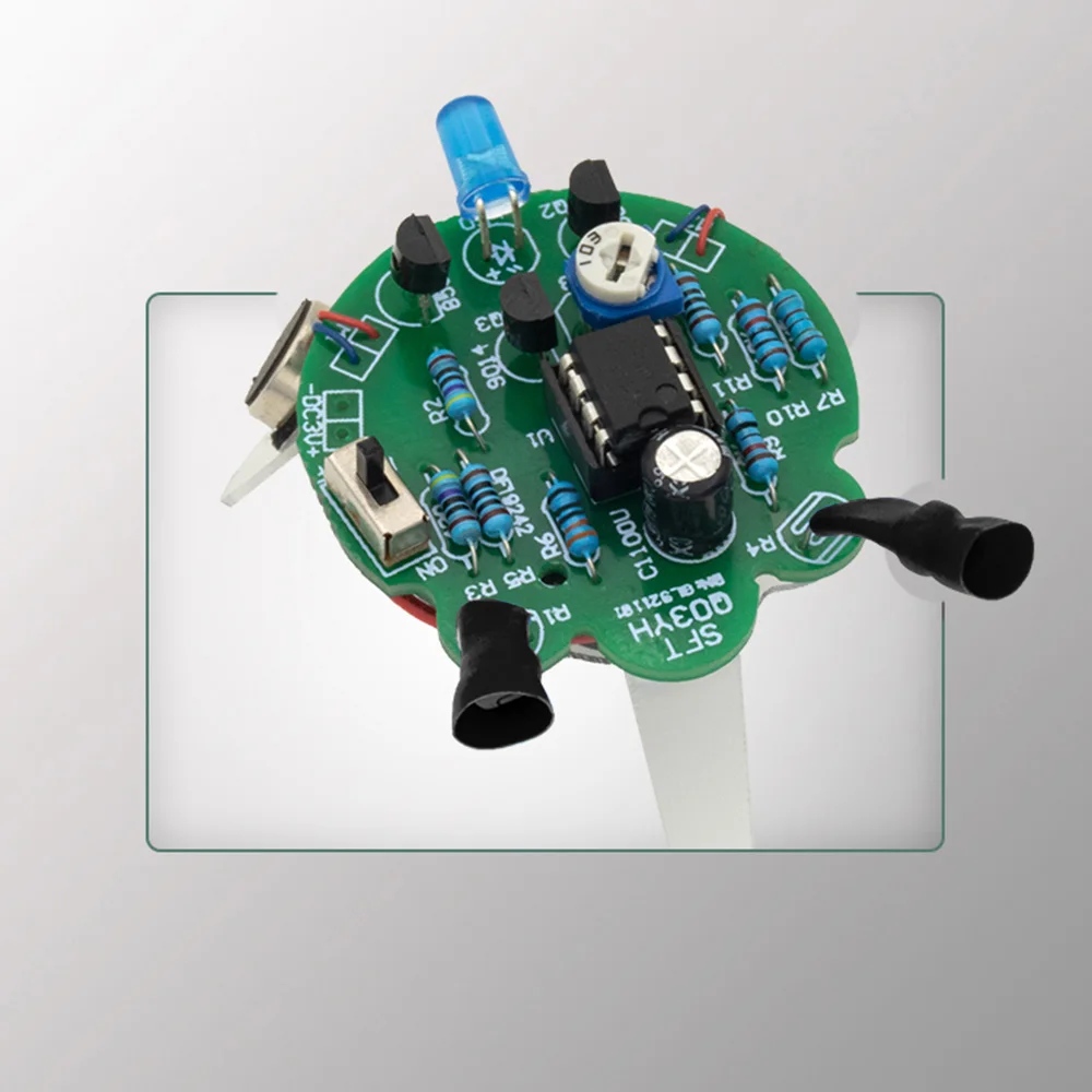 1 Set/LED Breathing Light Soldering DIY Kit Simulated Firefly Flashing Robot Toy Photosensitive Sensor Mobile Robot Part