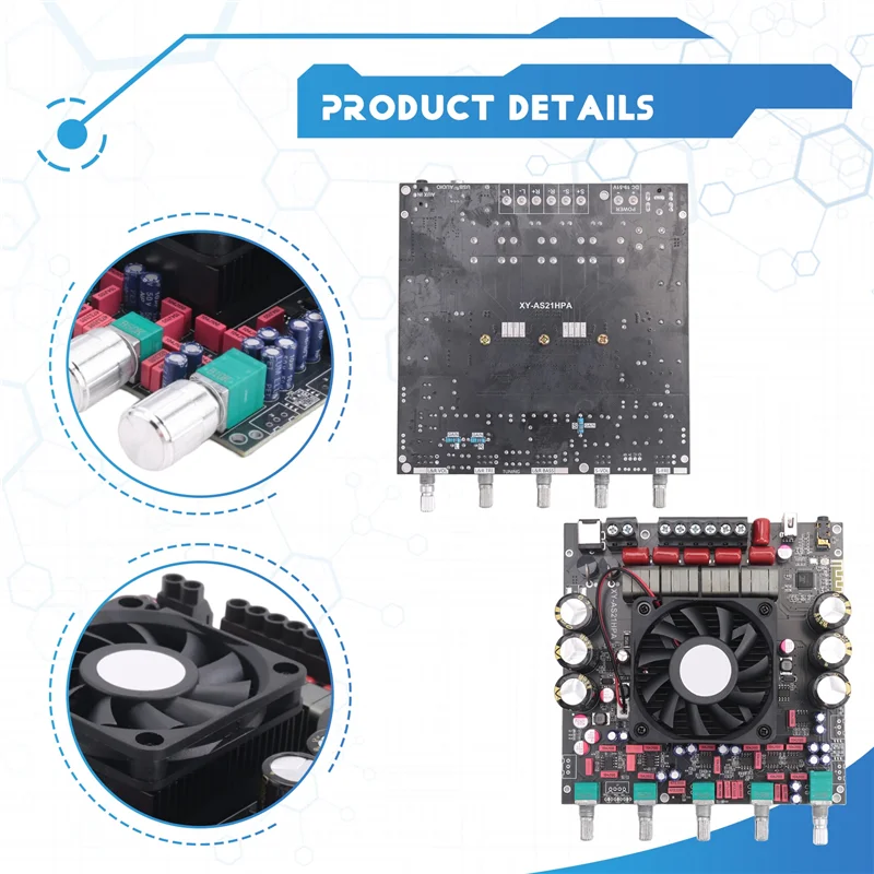 2.1 Channel Subwoofer 300Wx  2+ 600W Stereo Digital Amplifier Board Imported Tpa3255 Chip TPA3255-ELEC