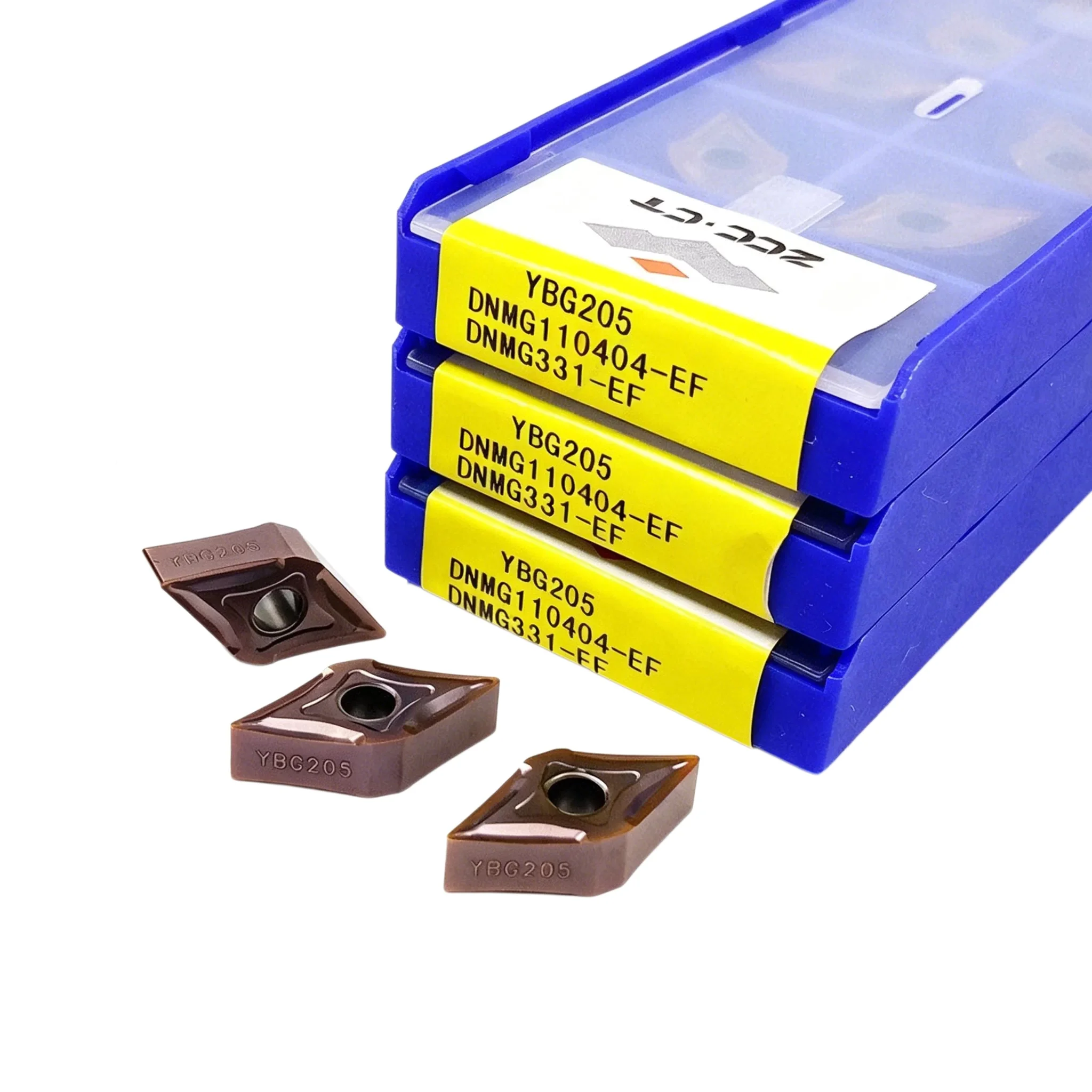 ZCC.CT DNMG110404 DNMG110408 DNMG150404 DNMG150408 DNMG150604 DNMG150612-EM EF FM YBG205 YBG205 Carbide Insert DNMG Inserts