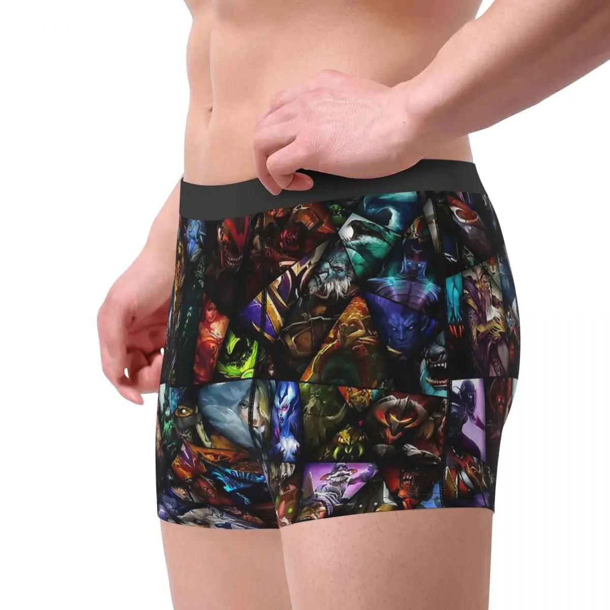 Dota 2 Pattern Underpants Cotton Panties Man Underwear Sexy Shorts Boxer Briefs