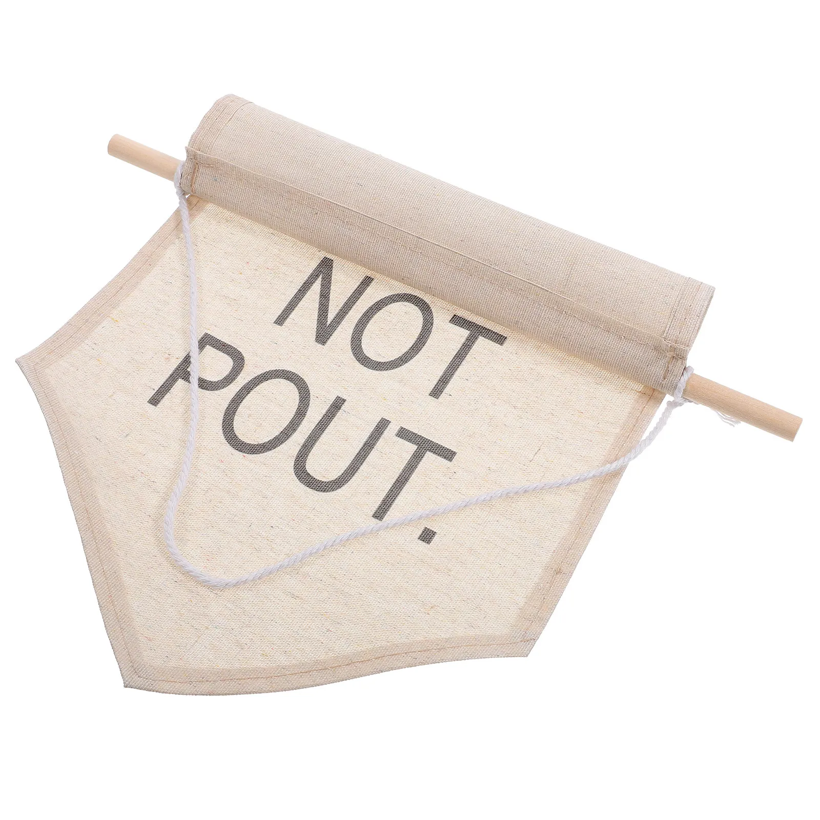 Better Not Pout Canvas Wall Banner Home Decor Hanging Flag for Living Room Bedroom Office Dorm Classroom Wall Hanging Pennant