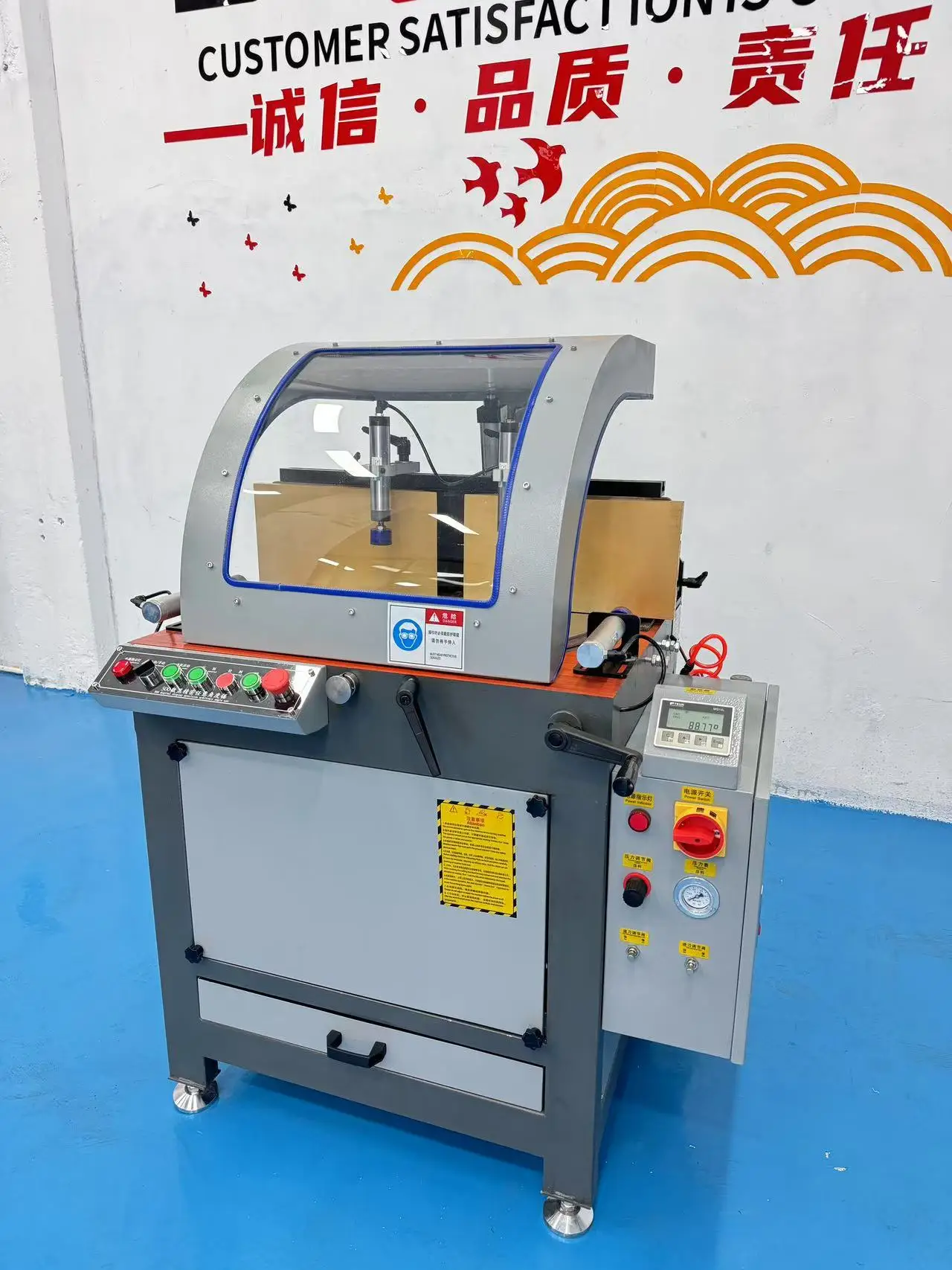 Factory Price Single Blade Cutting Machine, Oblique Cutting Saw