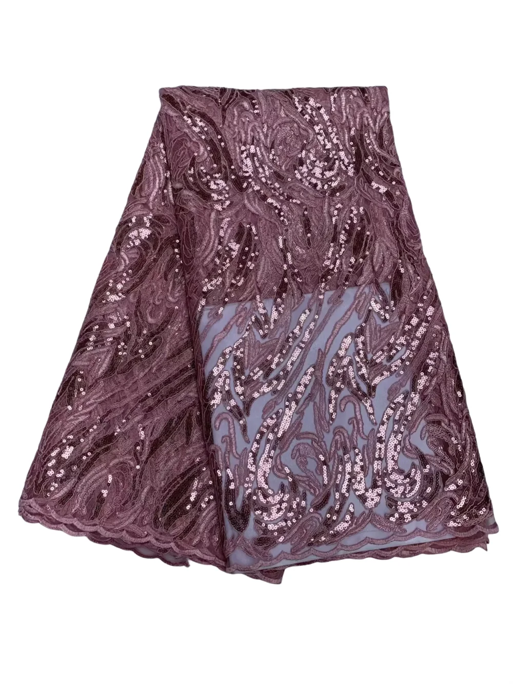 

Pure African Cord Lace Fabric French Net Sequins Sequence Fabric 2025 High Quality Sewing Embroidered Tulle Nigerian Materials