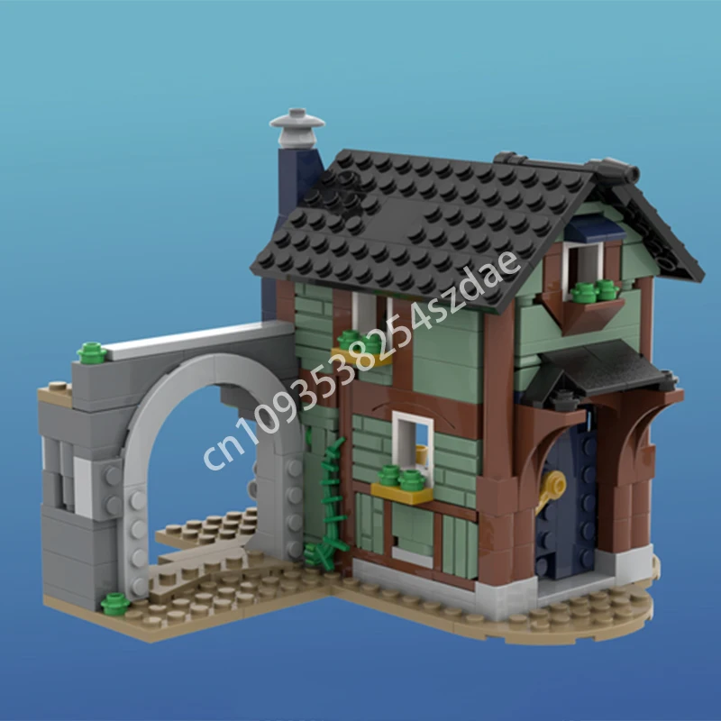 

311 шт. MOC средневековый городской дом замок строительные блоки пластиковая конструкция рождественская игрушка подарок для взрослых кирпич конструкция